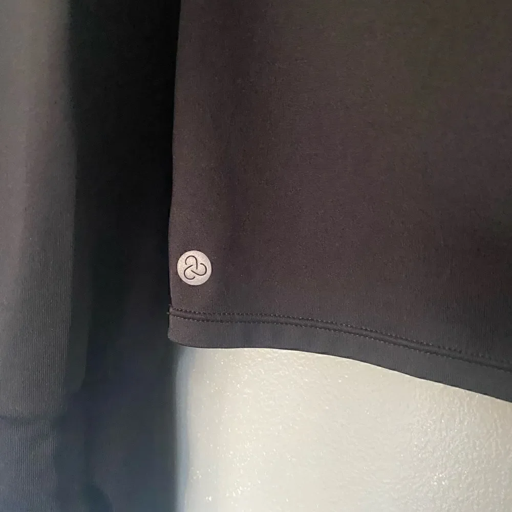 Zella Girl Pullover Hoodie Black  Lounge Cozy Long Sleeve Thumb hole XL